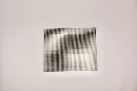 Cotton Placemat: Black and Ivory Gingham