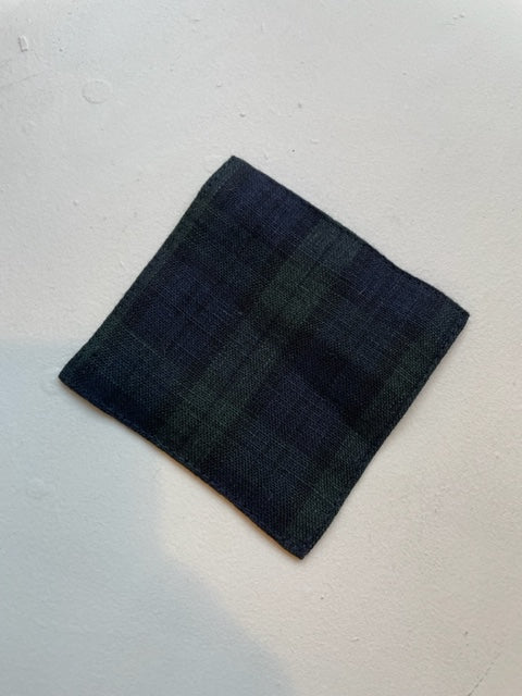 Linen Coaster: Tartan