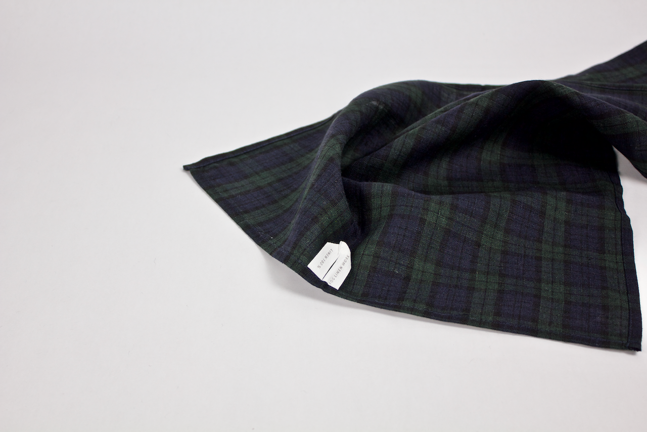 Kitchen Cloth: Navy & Green Tartan