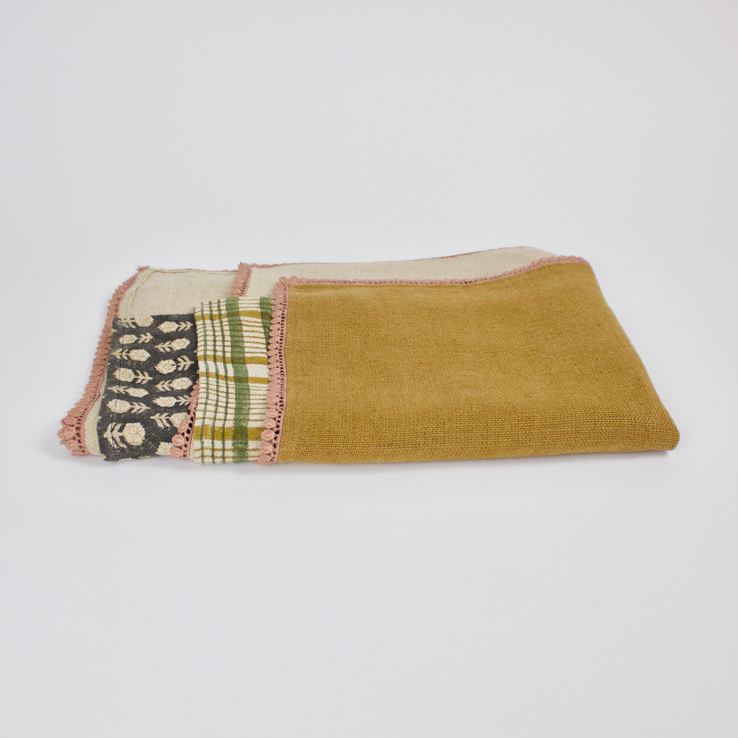 Crossroads Tea Towel: Olive on Natural