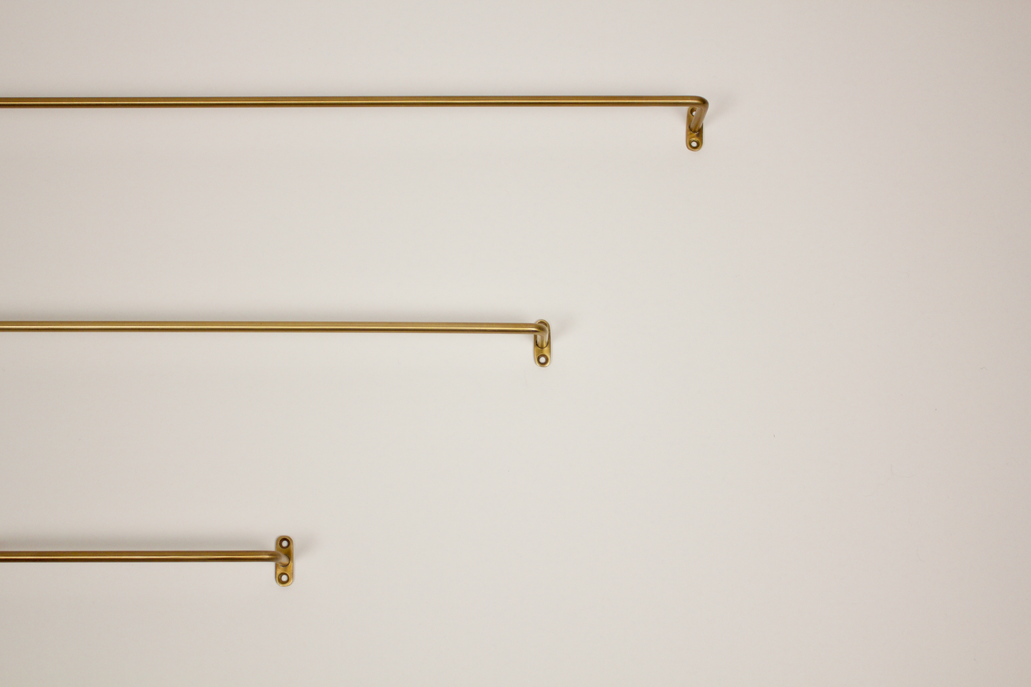 Brass Towel Bar: Medium
