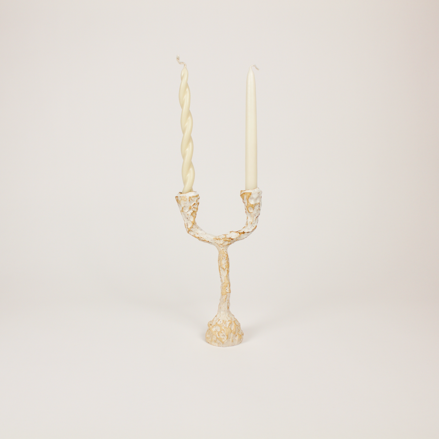 Double Candelabra: White