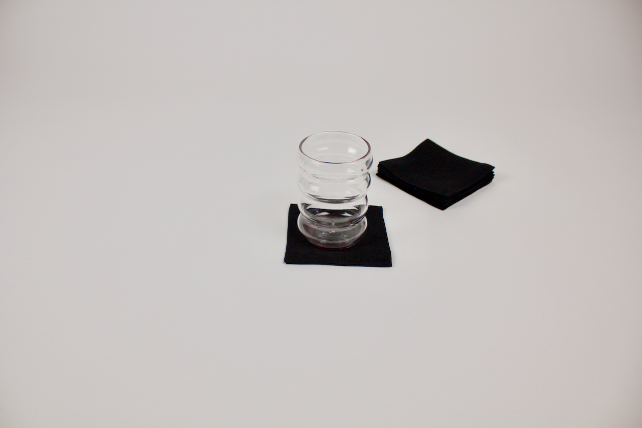 Linen Coaster: Black