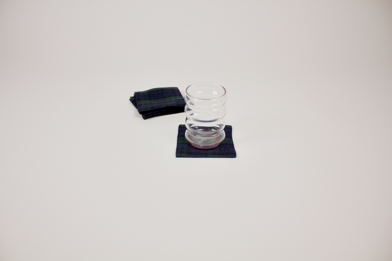 Linen Coaster: Tartan