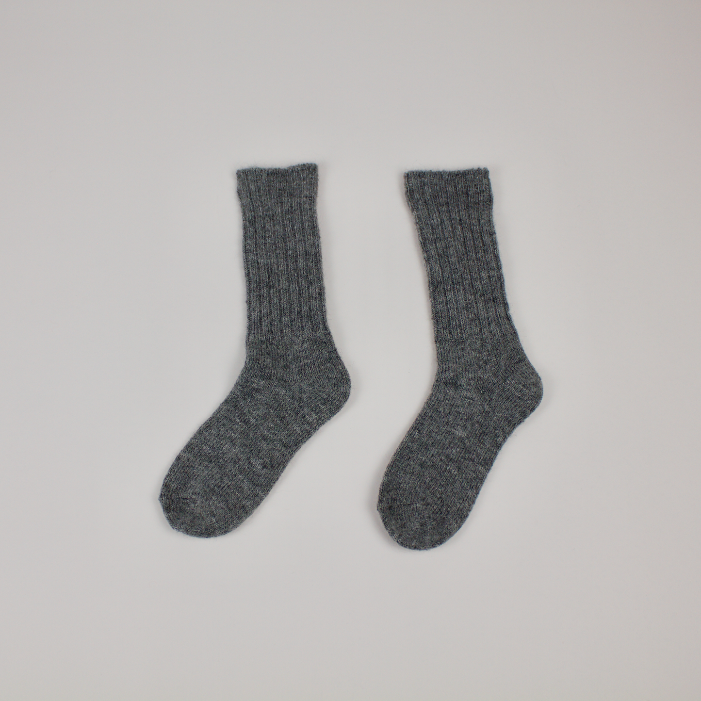 Mohair Socks: Grey