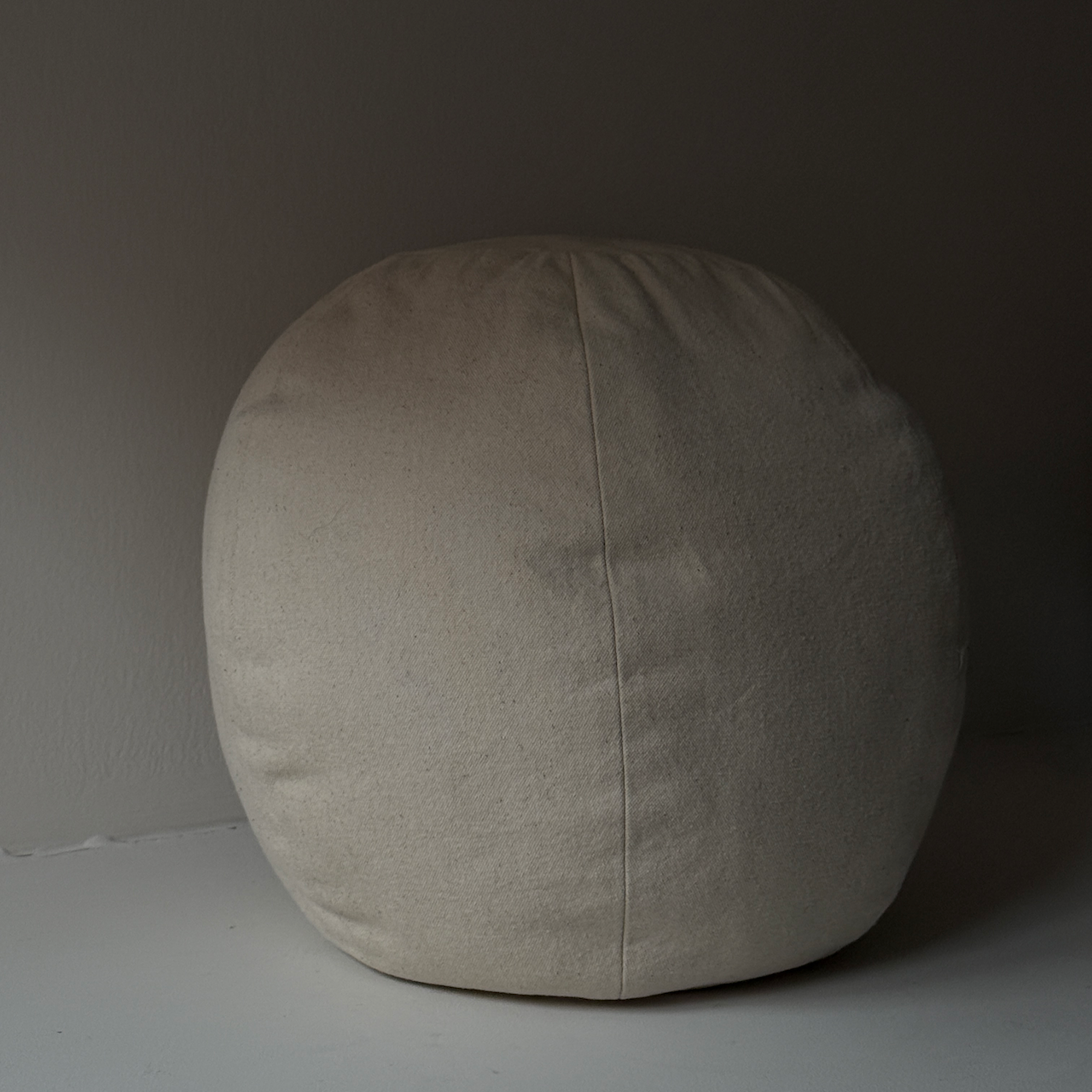 Natural Canvas Globe Cushion