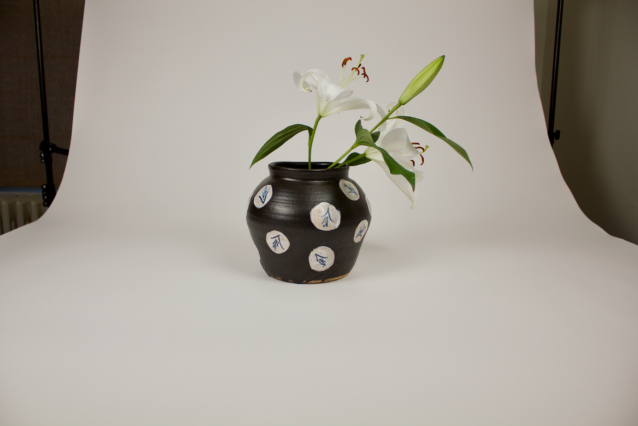 Vase with Blossom Design