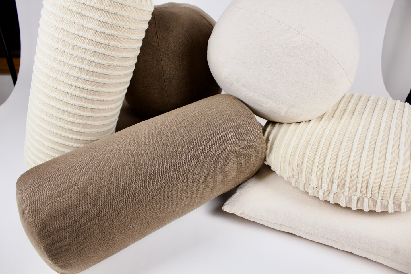 Natural Canvas Globe Cushion