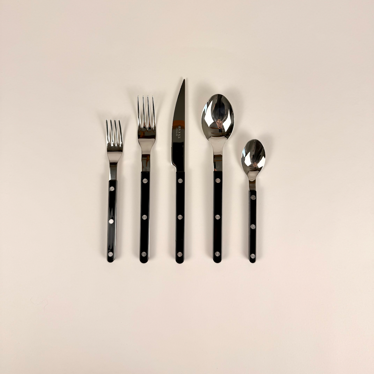 Bistrot 5-Piece Cutlery Set: Black