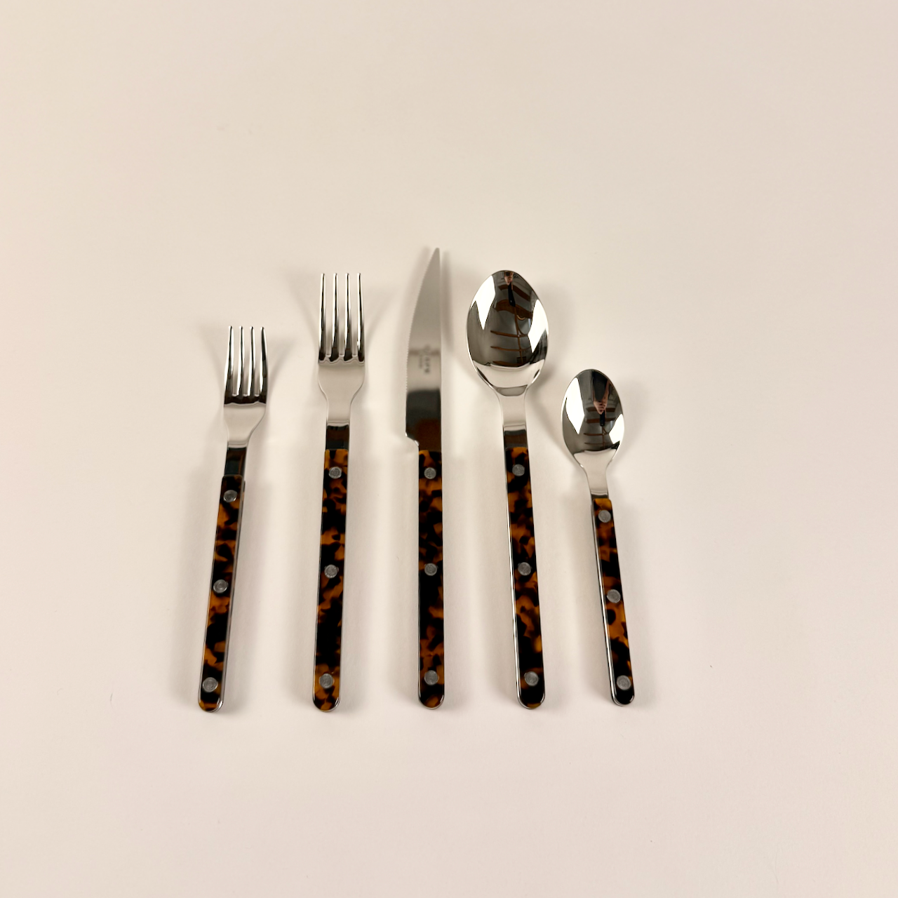Bistrot 5-Piece Cutlery Set: Tortoise