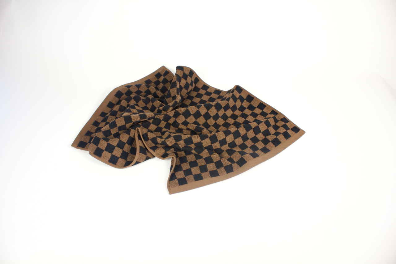 Josephine Hand Towel: Tabac & Noir
