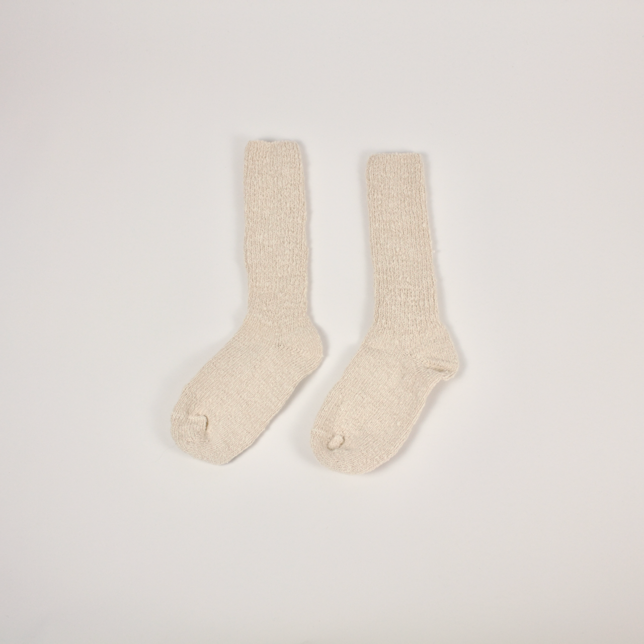Garabou Organic Cotton Slipper Socks in Natural