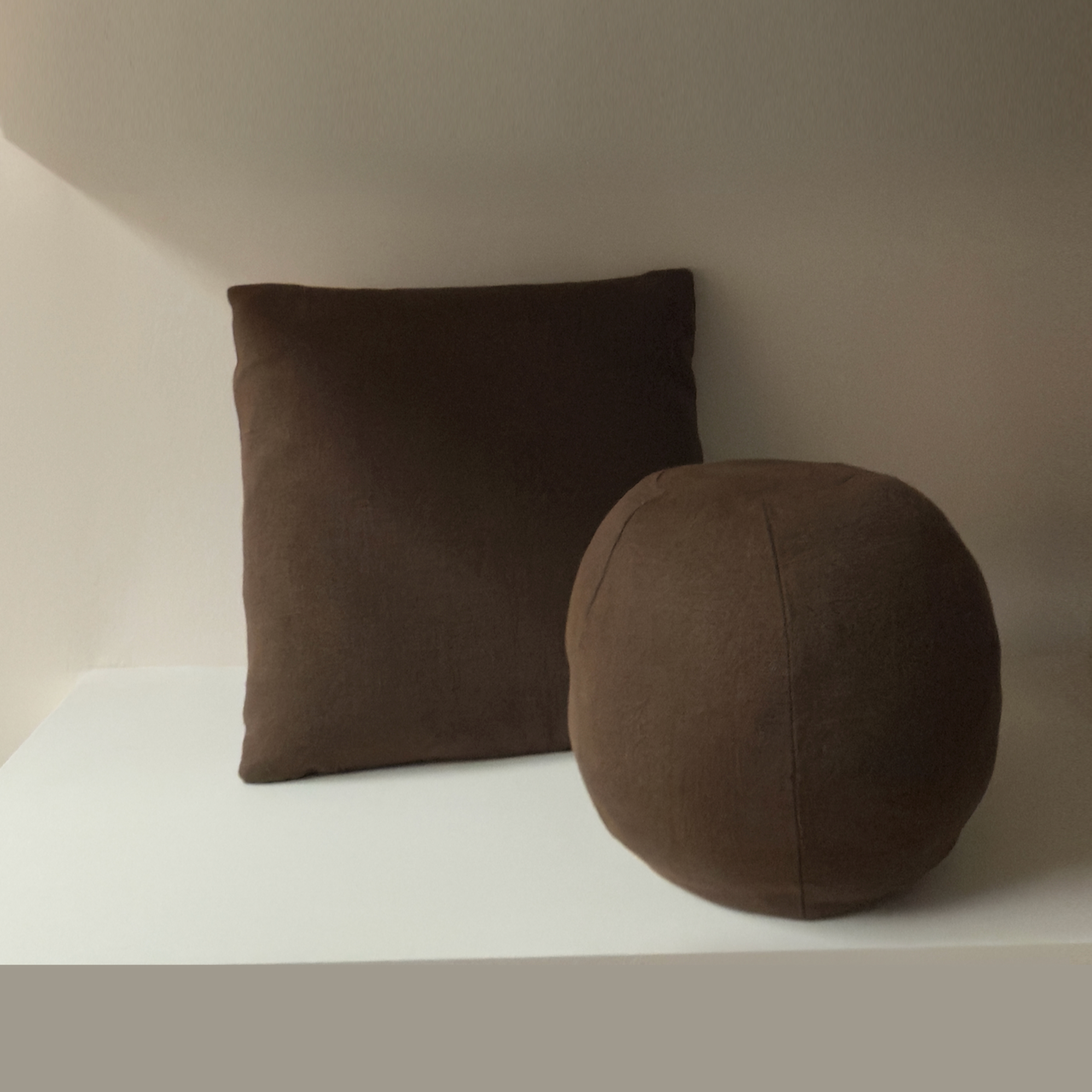 Coconut Husk Globe Cushion