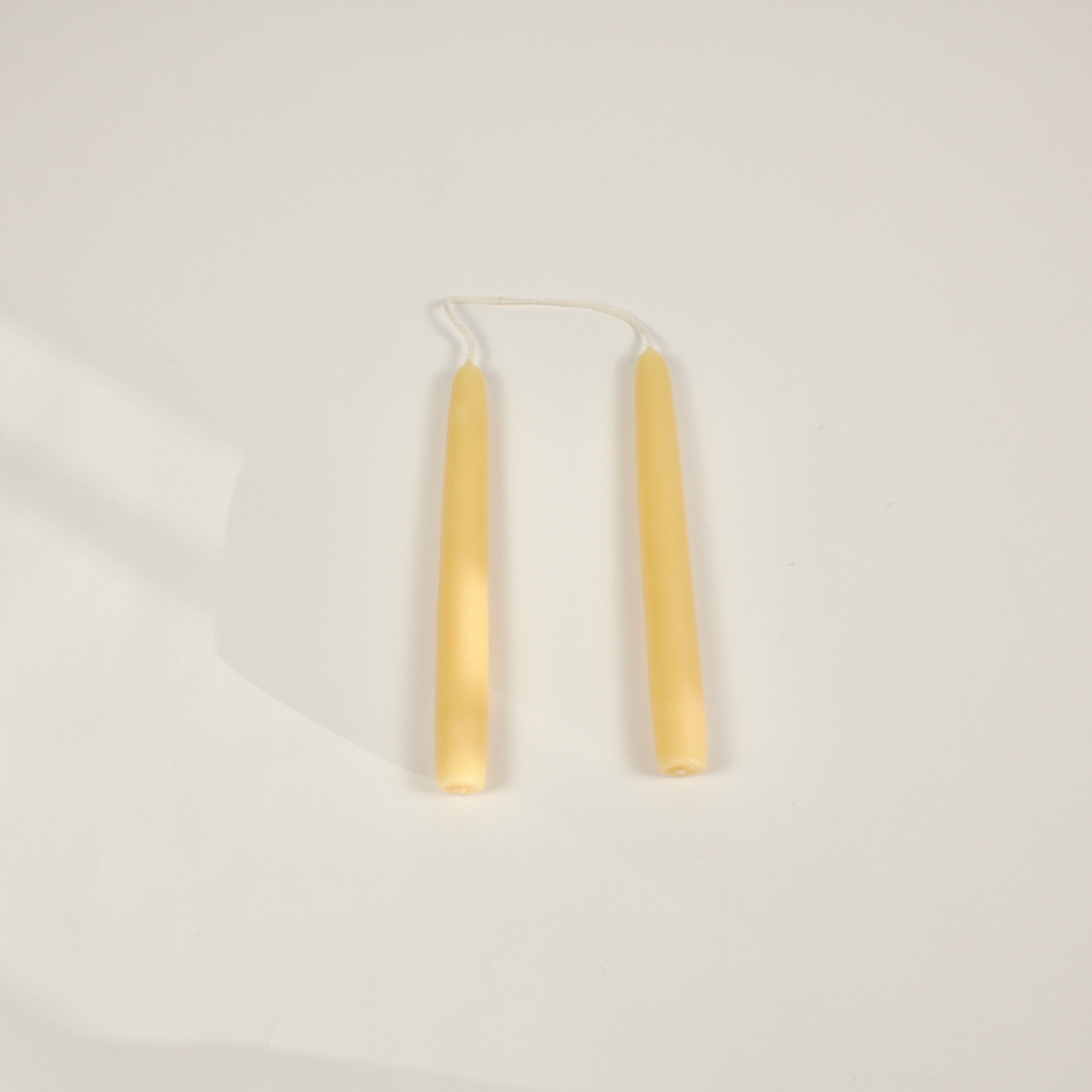 8" Pure Beeswax Taper Candles