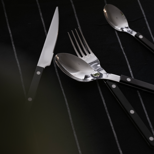 Bistrot 5-Piece Cutlery Set: Black