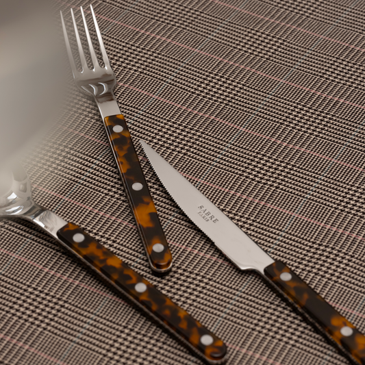 Bistrot 5-Piece Cutlery Set: Tortoise