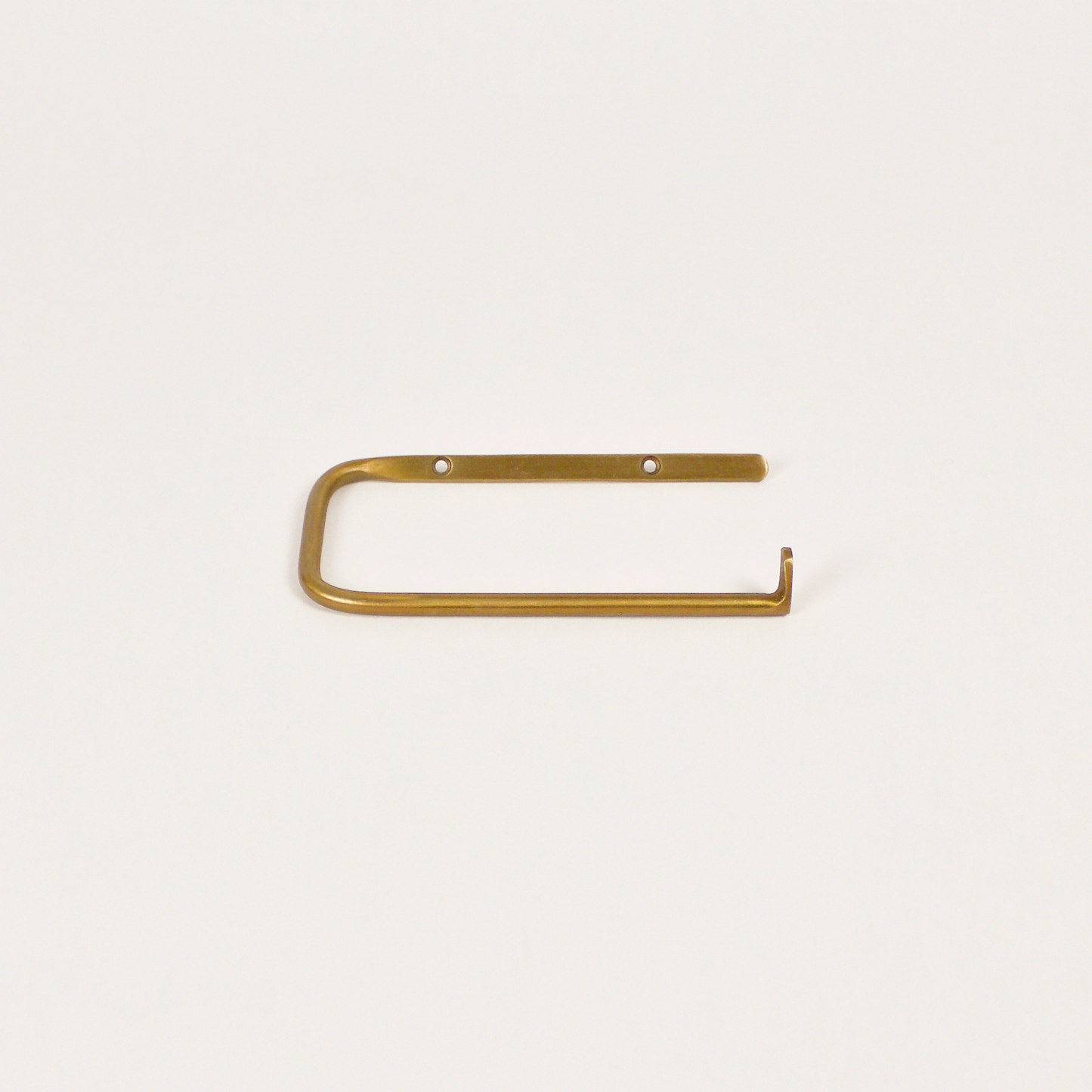 Toilet Paper Holder: Brass