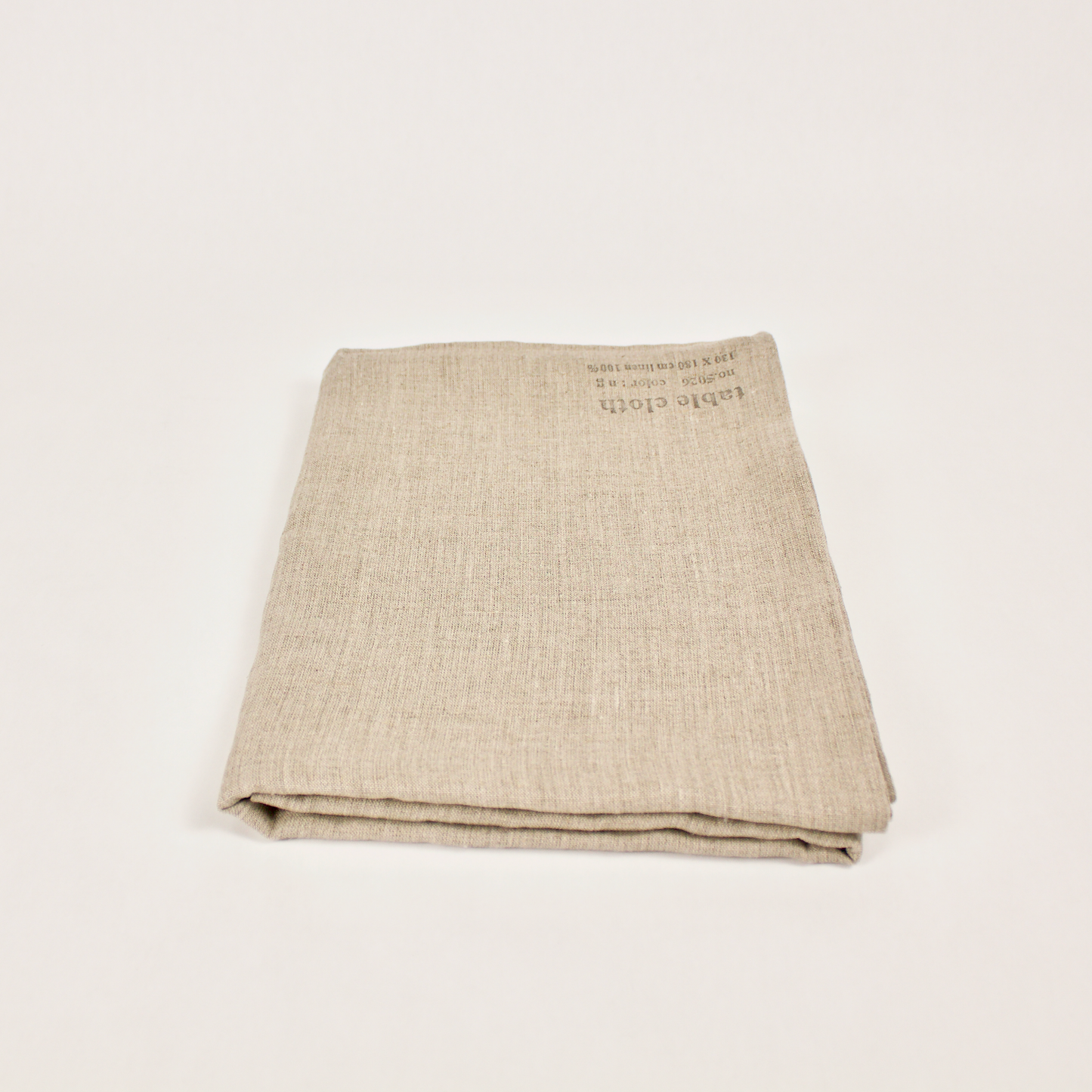 Large Linen Tablecloth: Natural