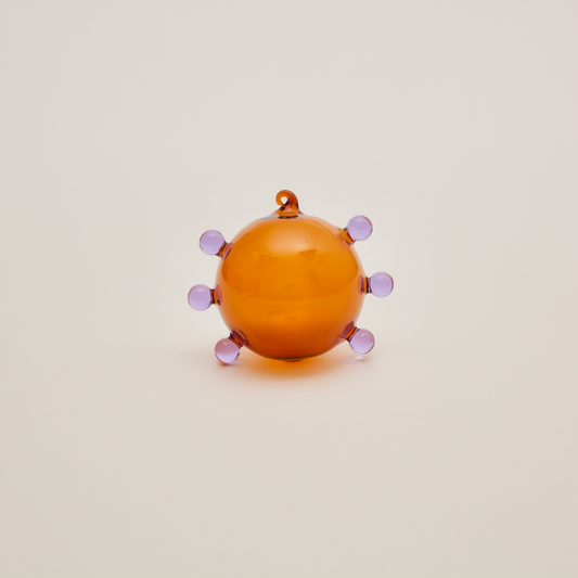 Dot Ornament: Amber/ Lilac