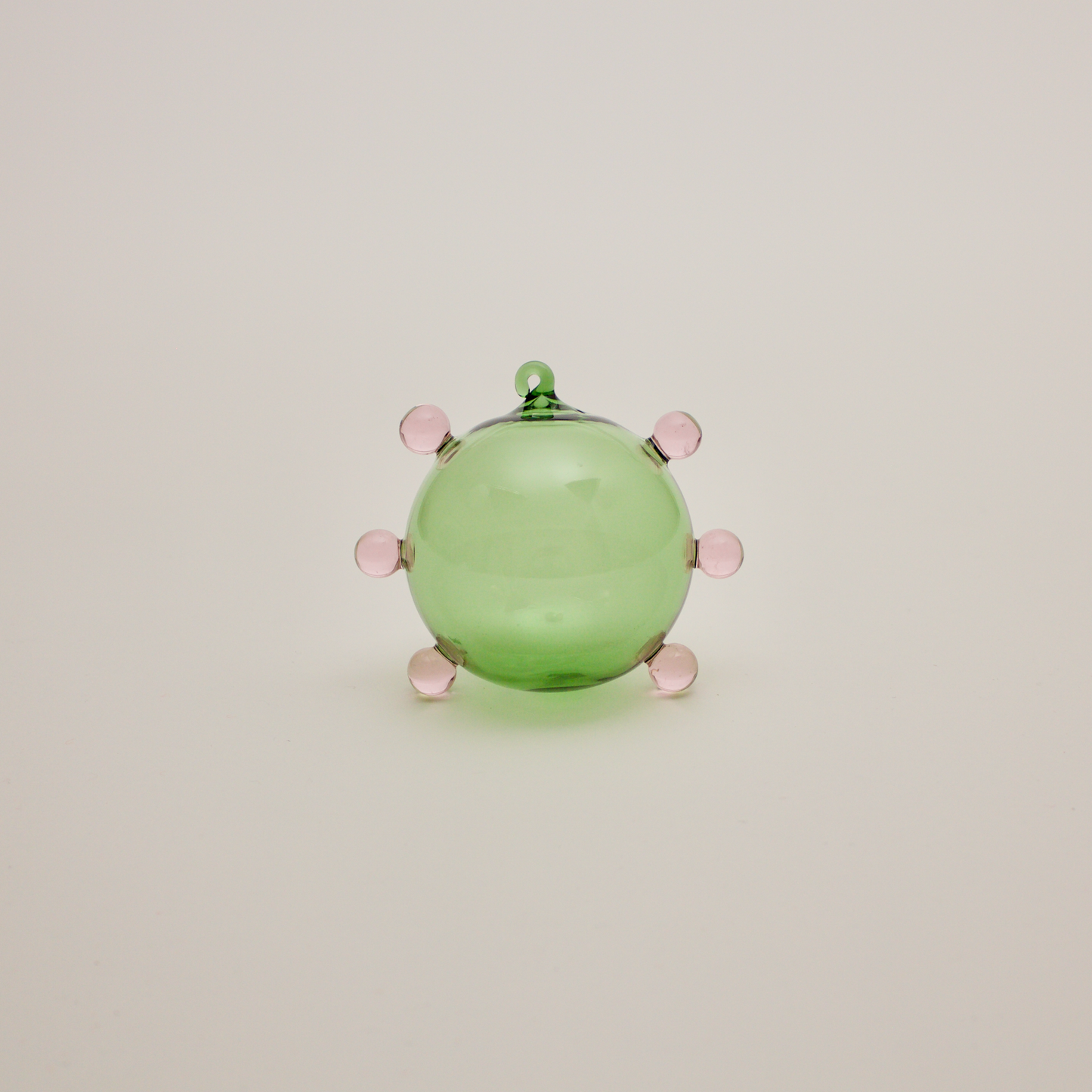 Dot Ornament: Green/ Pink