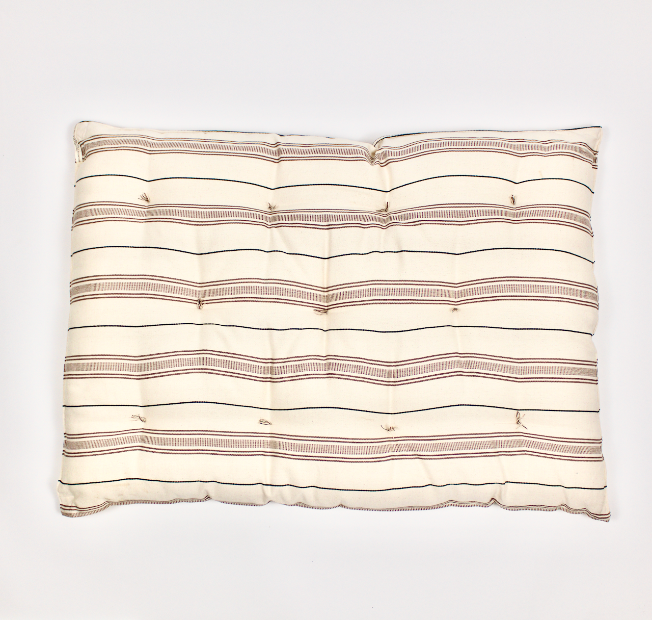 Dog Bed: Neutral Stripe