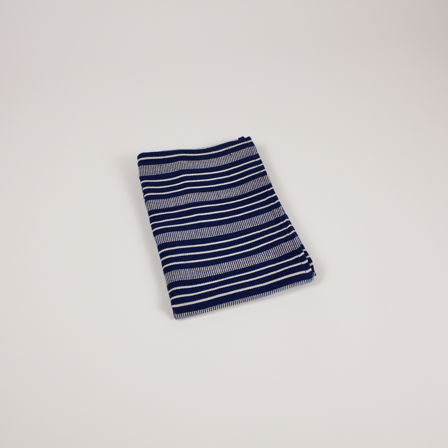 Cotton Kitchen Towel: Navy Stripe