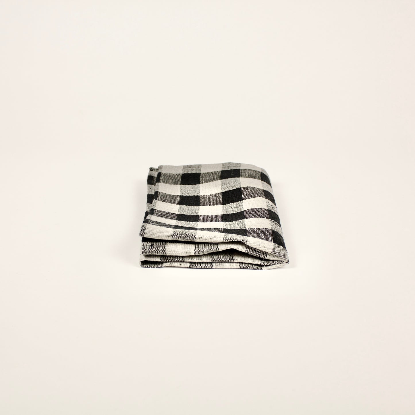 Kitchen Cloth: Black and Natural Large Check