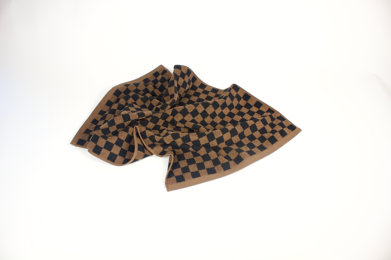 Beppu Bath Mat: Tabac & Noir