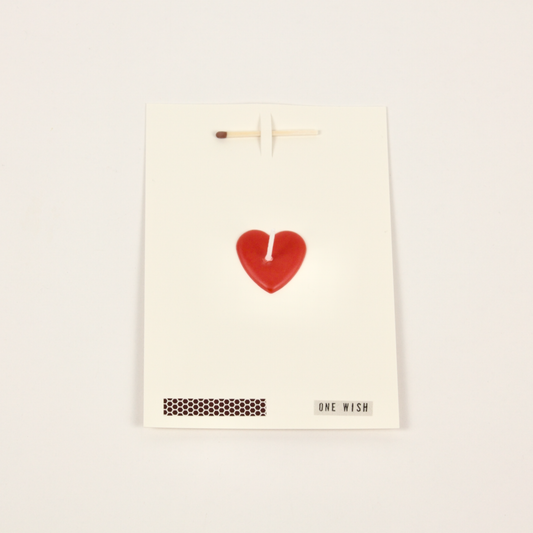 Red Heart Wish Card