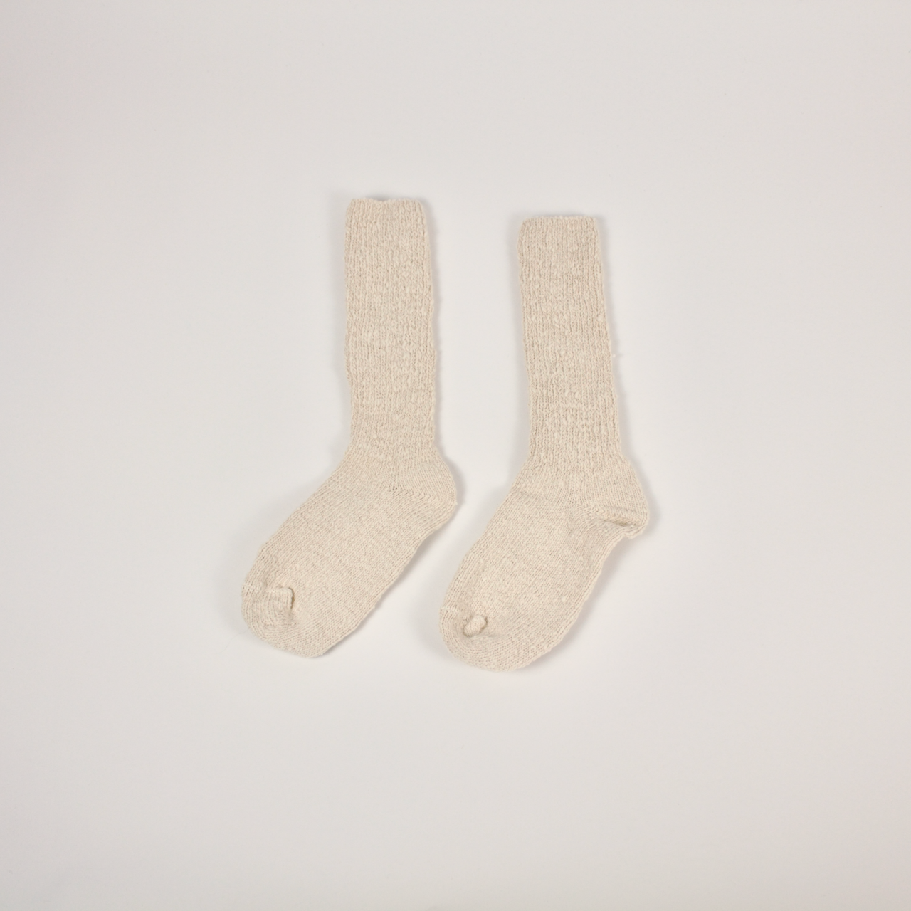 Garabou Organic Cotton Slipper Socks in Natural