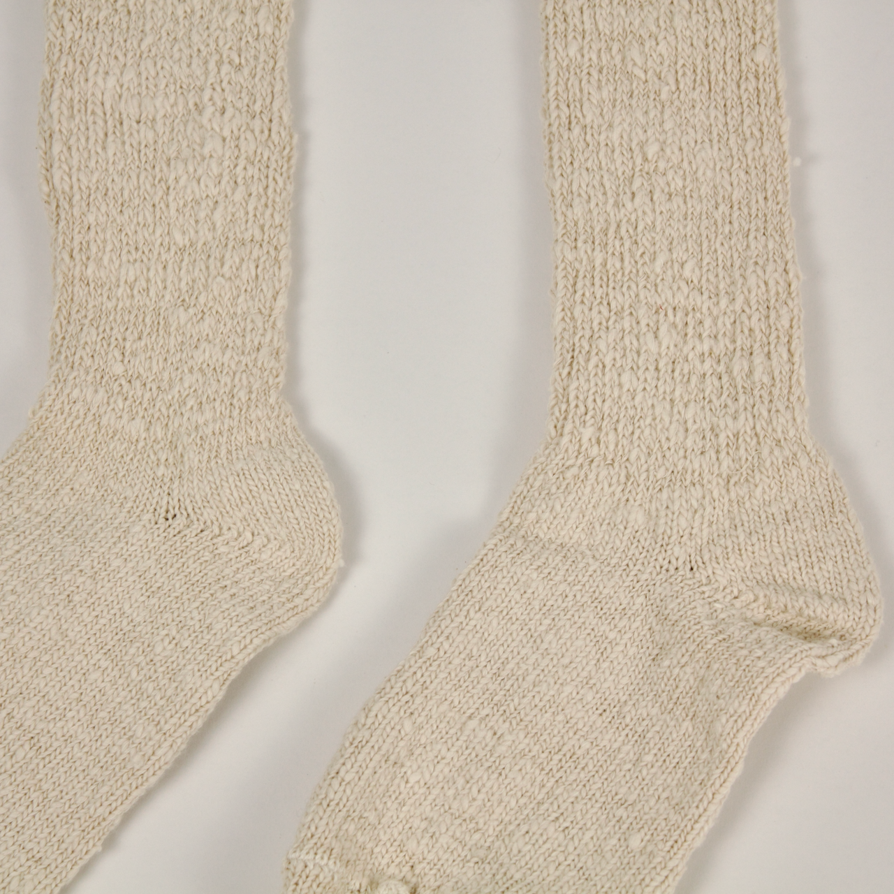 Garabou Organic Cotton Slipper Socks in Natural