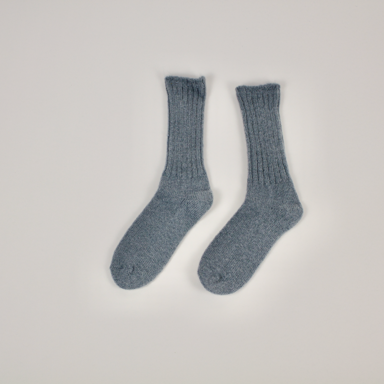 Mohair Socks: Grey