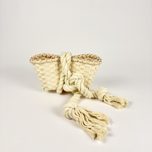 Small Crescent Clutch w/ Rope