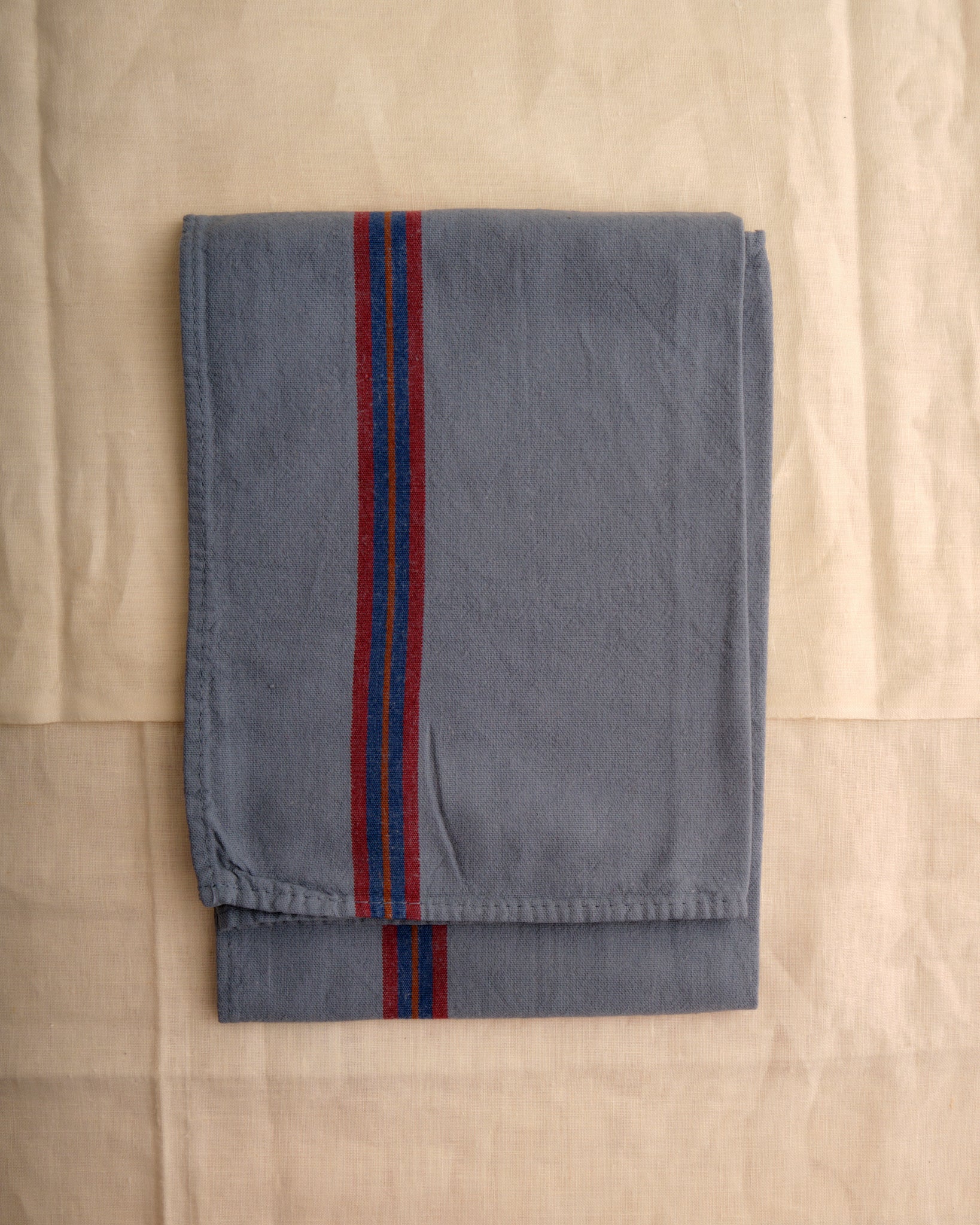 Overdyed Antique Tea Towel: Ink